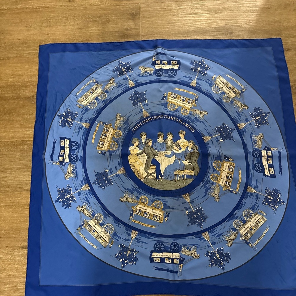 Vintage Hermes Blue scarf